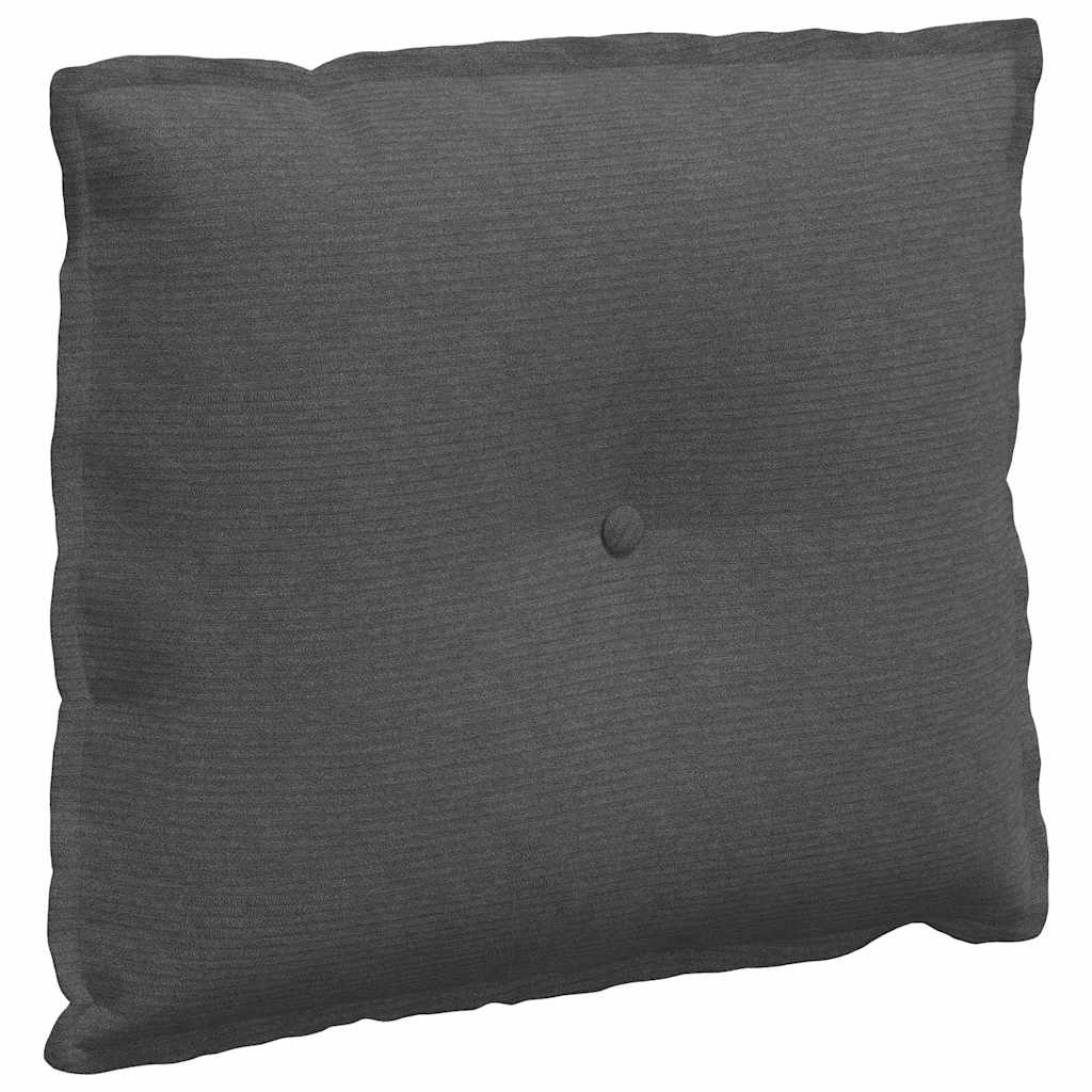 Vidaxx Rückenkissen dunkelgrau 60 x 50 cm Cordstoff