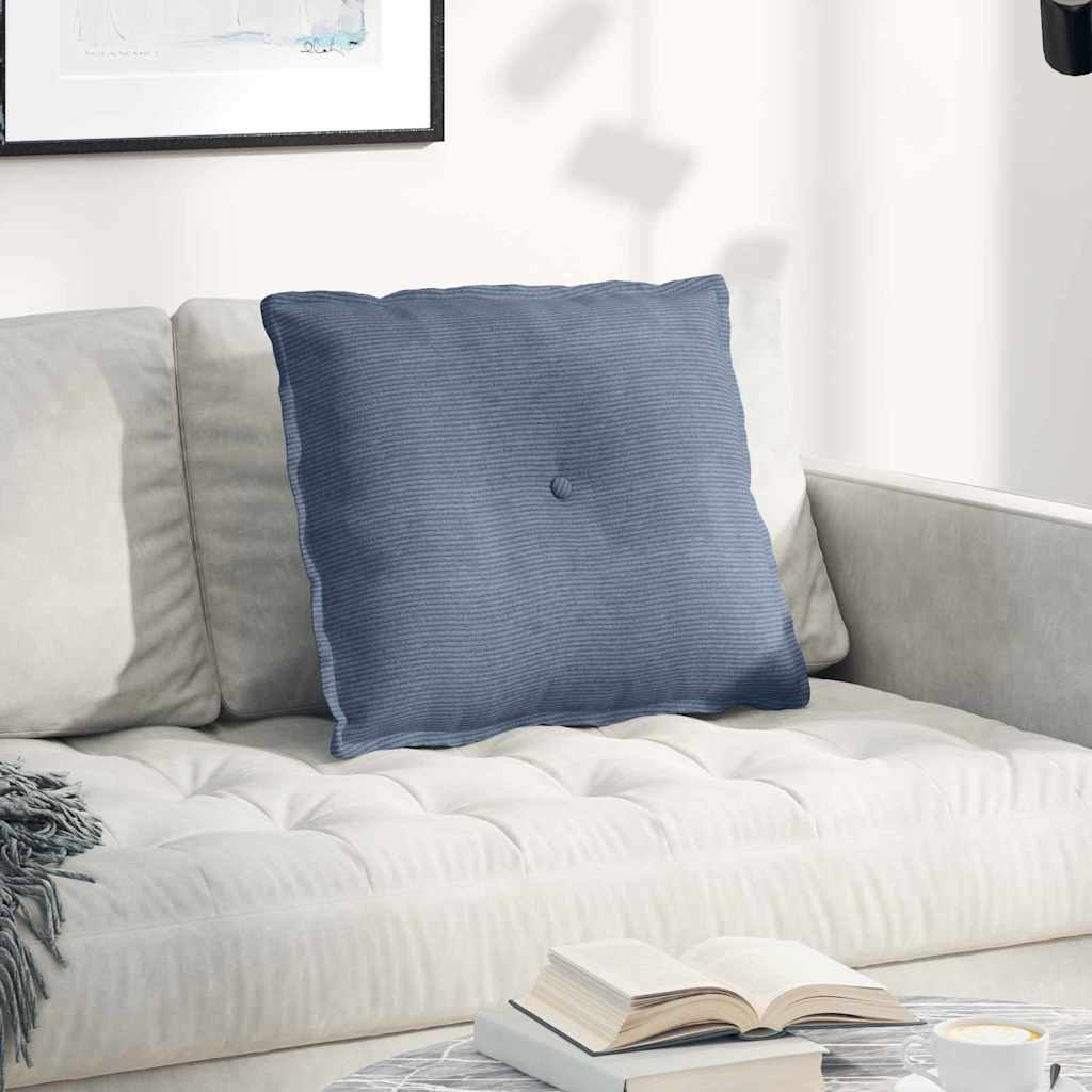 Vidaxx Rückenkissen blau 60 x 50 cm Cordstoff