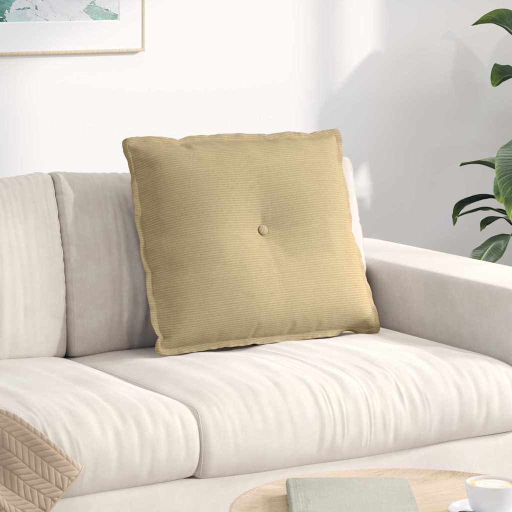 Vidaxx Rückenkissen grau grün 60 x 50 cm Cordstoff