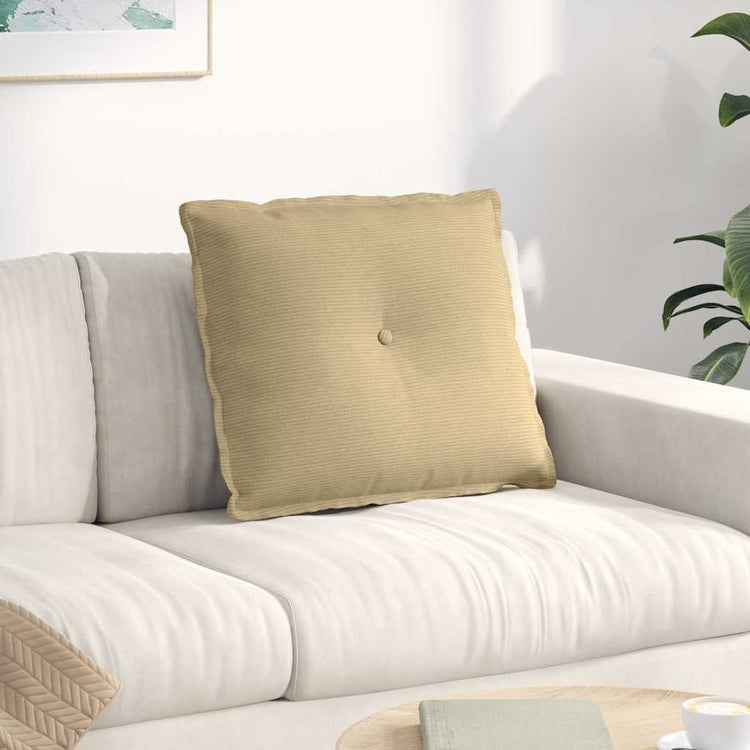 Vidaxx Rückenkissen grau grün 60 x 50 cm Cordstoff