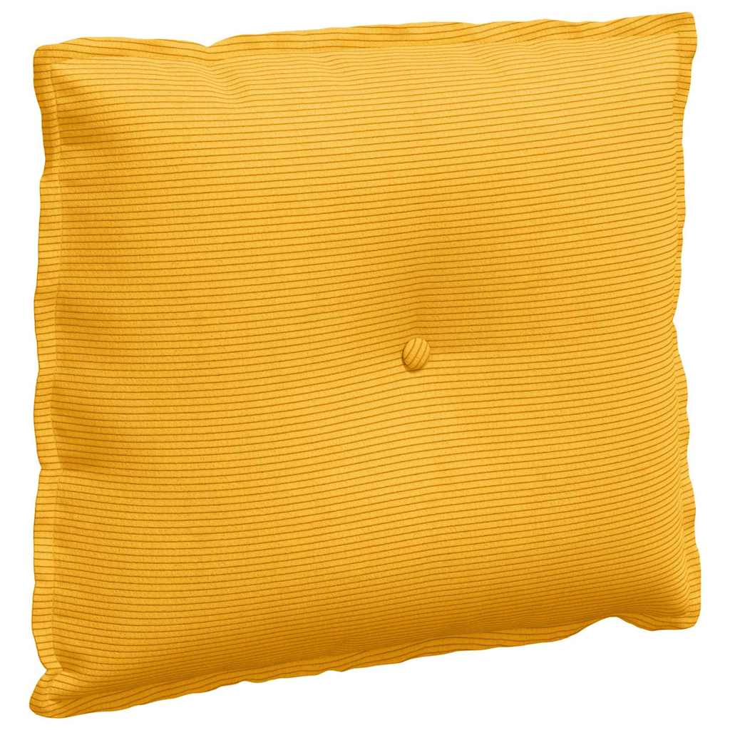 Vidaxx Rückenkissen Hellgelb 60 x 50 cm Cordstoff