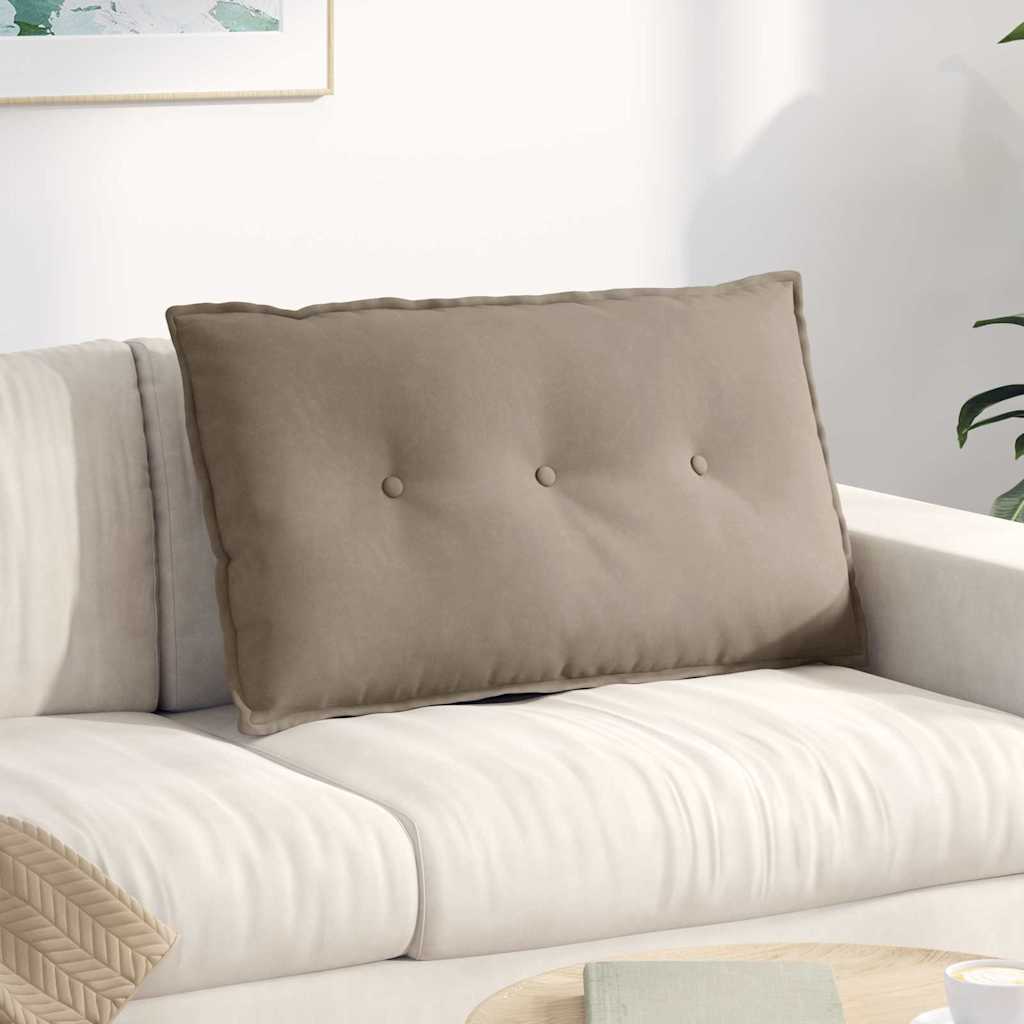 Vidaxx Rückenkissen Taupe 80 x 50 cm aus Mikrofaserstoff