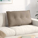 Vidaxx Rückenkissen Taupe 80 x 50 cm aus Mikrofaserstoff