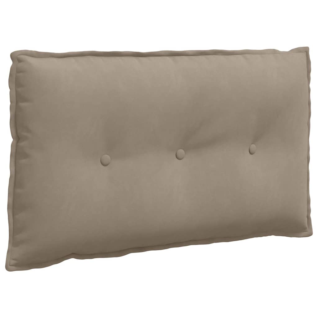 Vidaxx Rückenkissen Taupe 80 x 50 cm aus Mikrofaserstoff