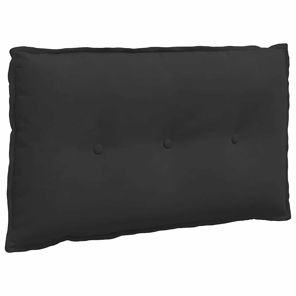 Vidaxx Rückenkissen schwarz 80 x 50 cm aus Mikrofaserstoff