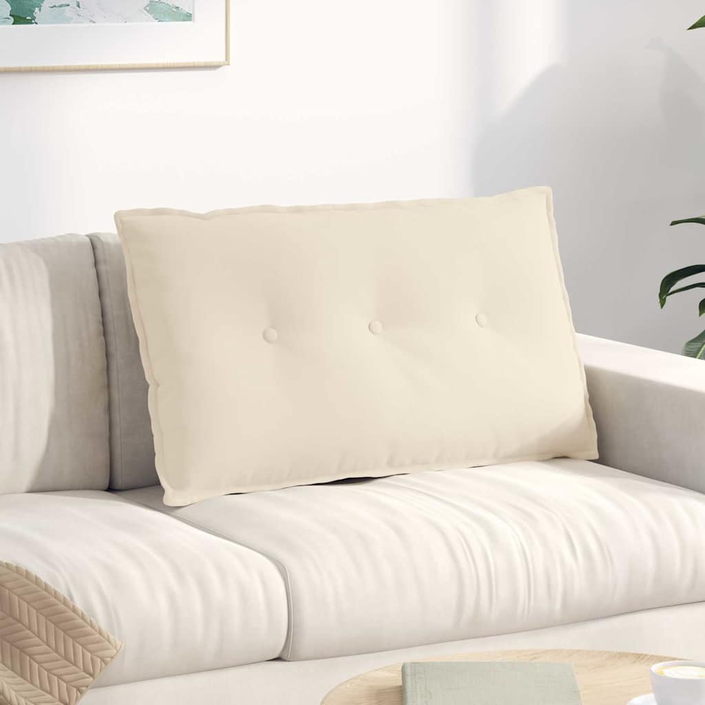 Vidaxx Rückenkissen Beige 80 x 50 cm aus Mikrofaserstoff
