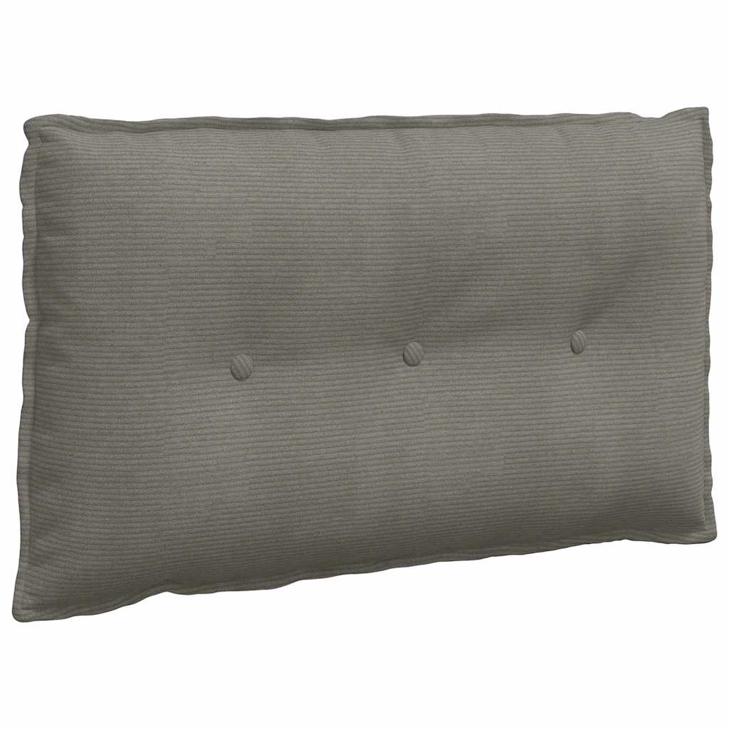 Vidaxx Rückenkissen hellgrau 80 x 50 cm Cordstoff