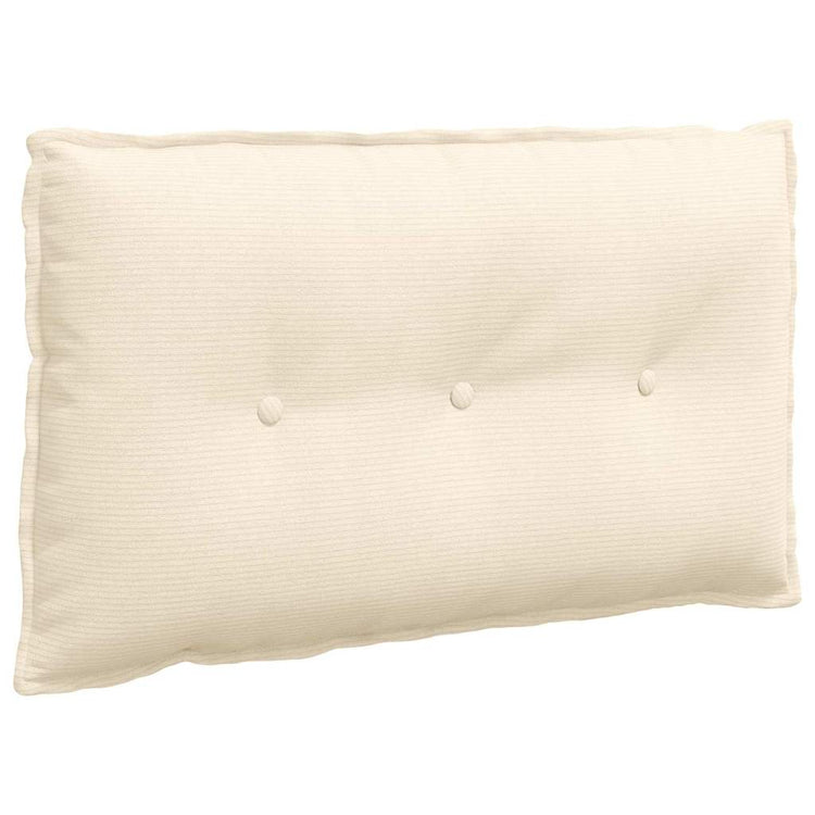 Vidaxx Rückenkissen Creme 80 x 50 cm Cordstoff