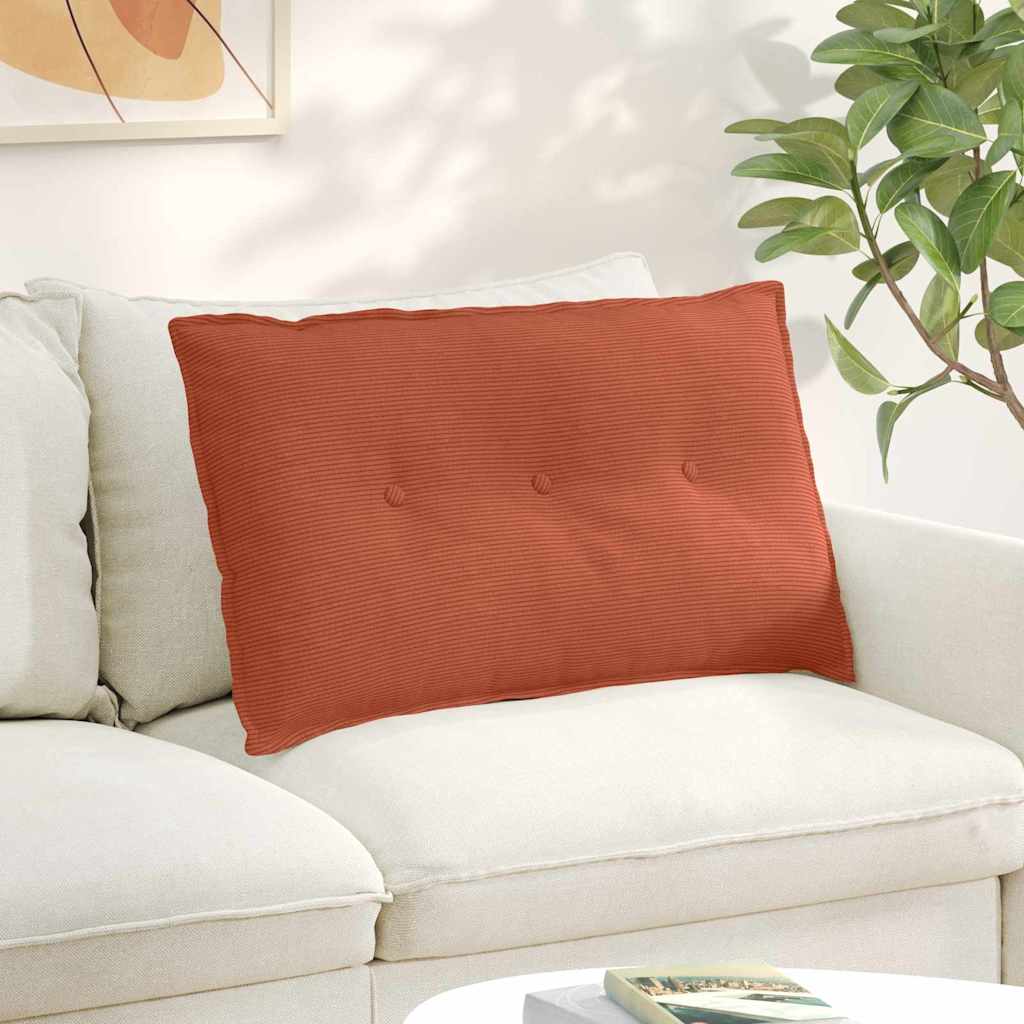 Vidaxx Rückenkissen rot-orange 80 x 50 cm Cordstoff