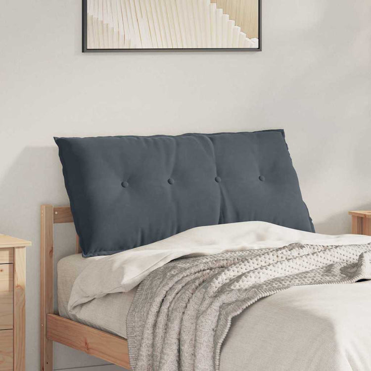Vidaxx Rückenkissen dunkelgrau 100 x 50 cm Cordstoff
