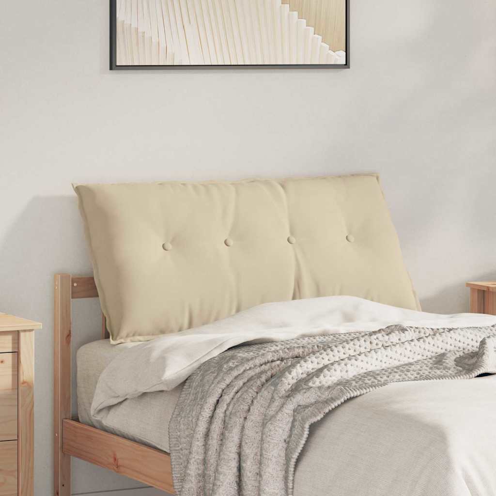 VidaXL Rückenkissen Creme 100 x 50 cm Mikrofaserstoff