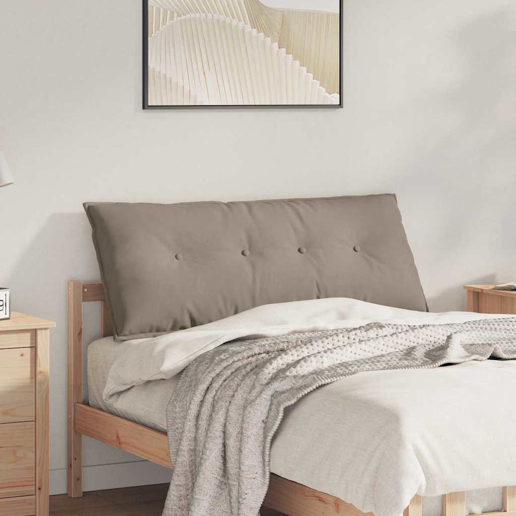 Vidaxx Rückenkissen Taupe 120 x 50 cm aus Mikrofaserstoff