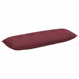 Vidaxx Rückenkissen weinrot 140 x 19 x 50 cm Stoff - afbeelding 2
