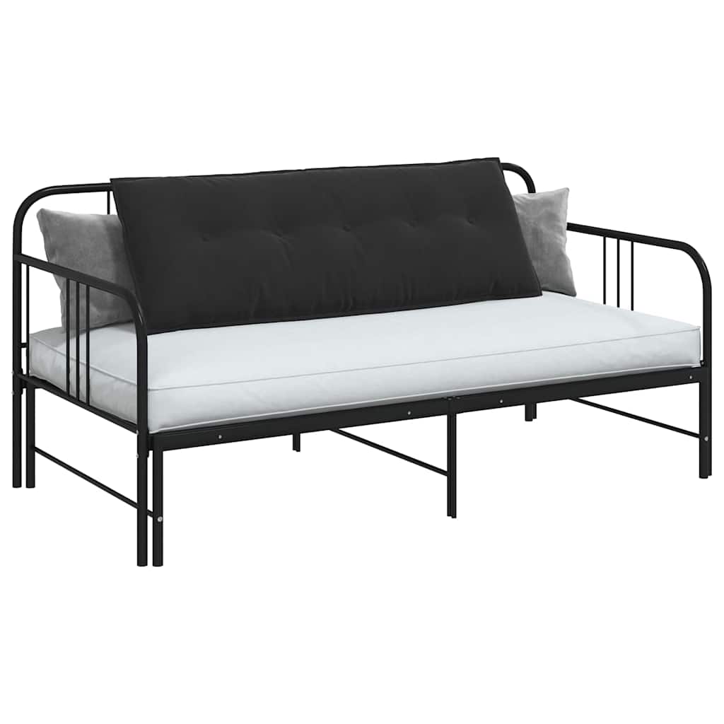 Vidaxx Rückenkissen schwarz 140 x 50 cm Cordstoff