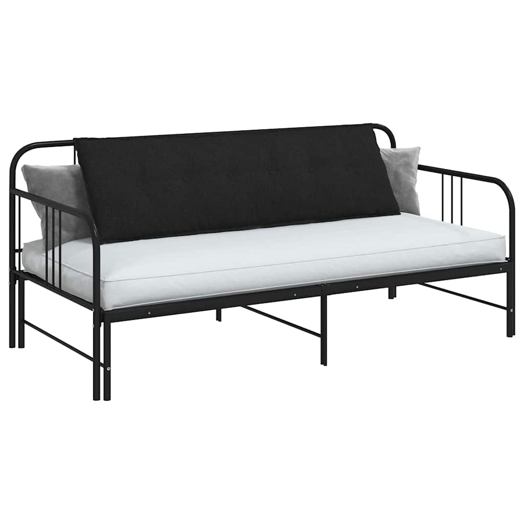 Vidaxx Rückenkissen schwarz 160 x 19 x 50 cm Stoff
