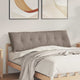Vidaxx Rückenkissen Taupe 160 x 50 cm aus Mikrofaserstoff