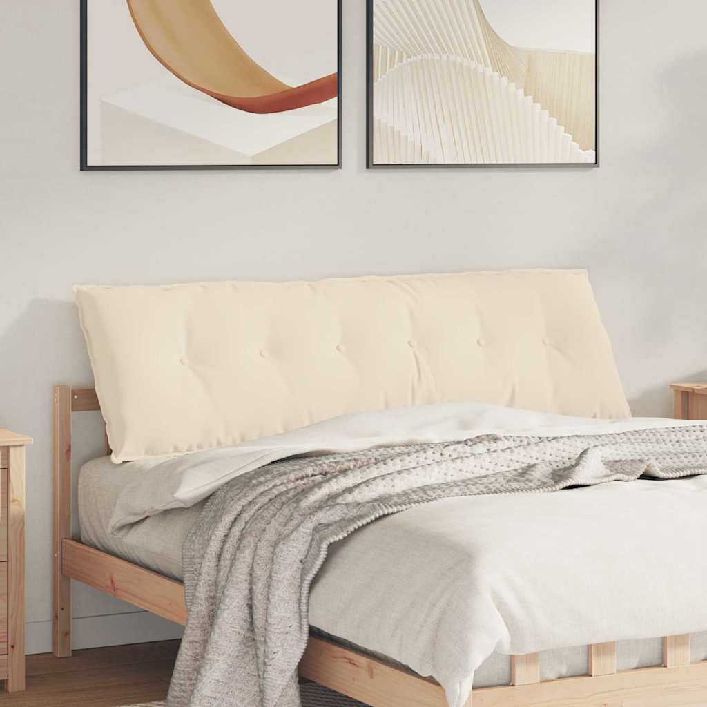 Vidaxx Rückenkissen Beige 160 x 50 cm aus Mikrofaserstoff