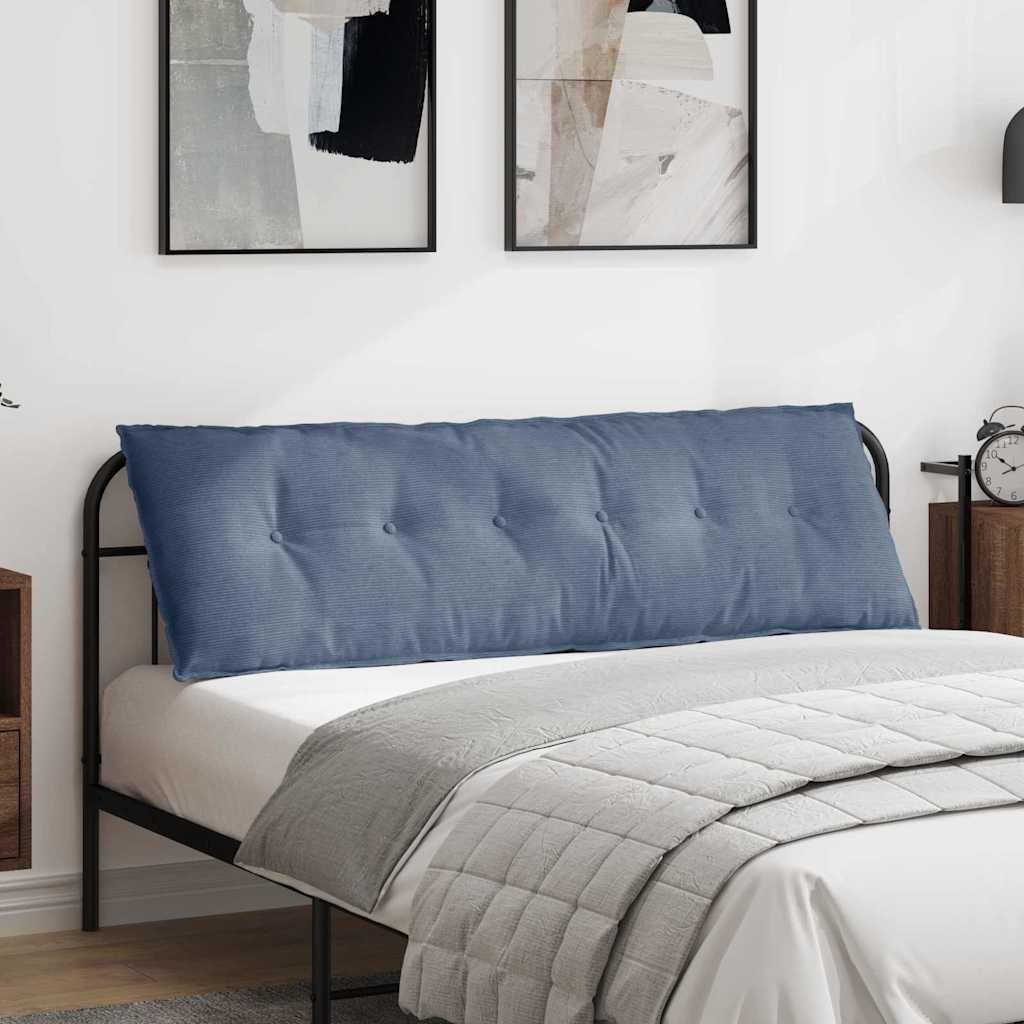 Vidaxx Rückenkissen blau 160 x 50 cm Cordstoff