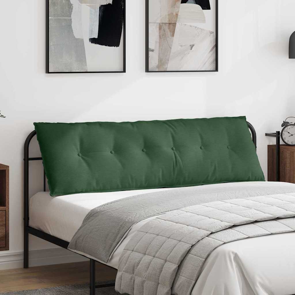 Vidaxx Rückenkissen Dschungelgrün 160 x 50 cm Cordstoff