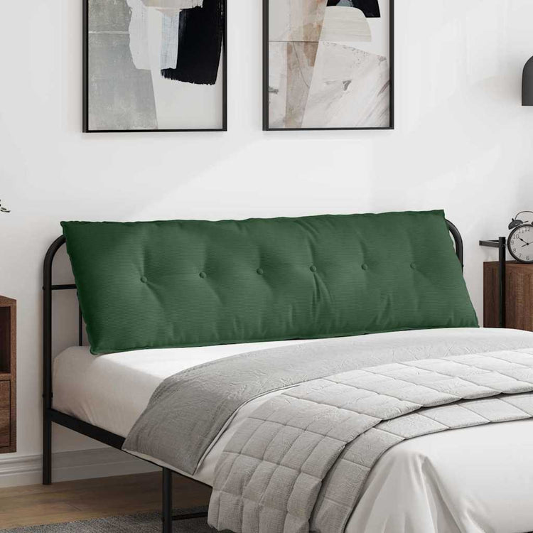 Vidaxx Rückenkissen Dschungelgrün 160 x 50 cm Cordstoff