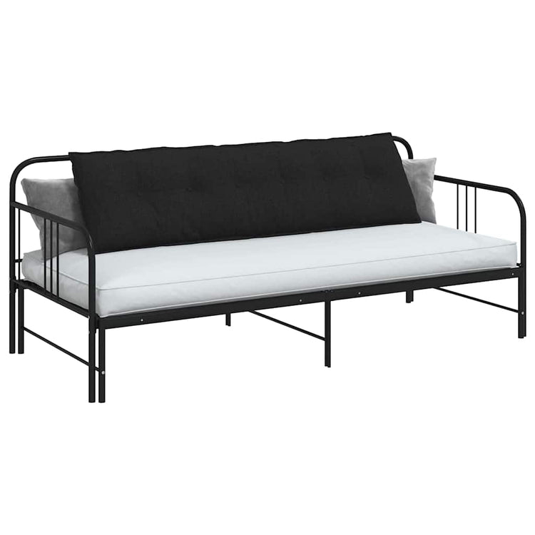 Vidaxx Rückenkissen schwarz 180 x 19 x 50 cm Stoff