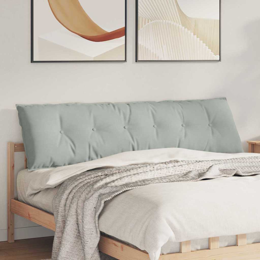 Vidaxx Rückenkissen hellgrau 180 x 50 cm Cordstoff