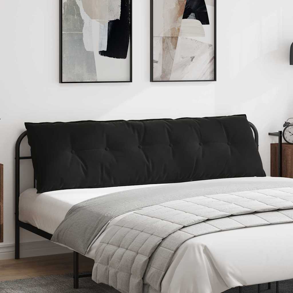 Vidaxx Rückenkissen schwarz 180 x 50 cm Cordstoff