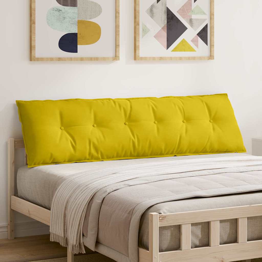 Vidaxx Rückenkissen gelb 180 x 50 cm Cordstoff