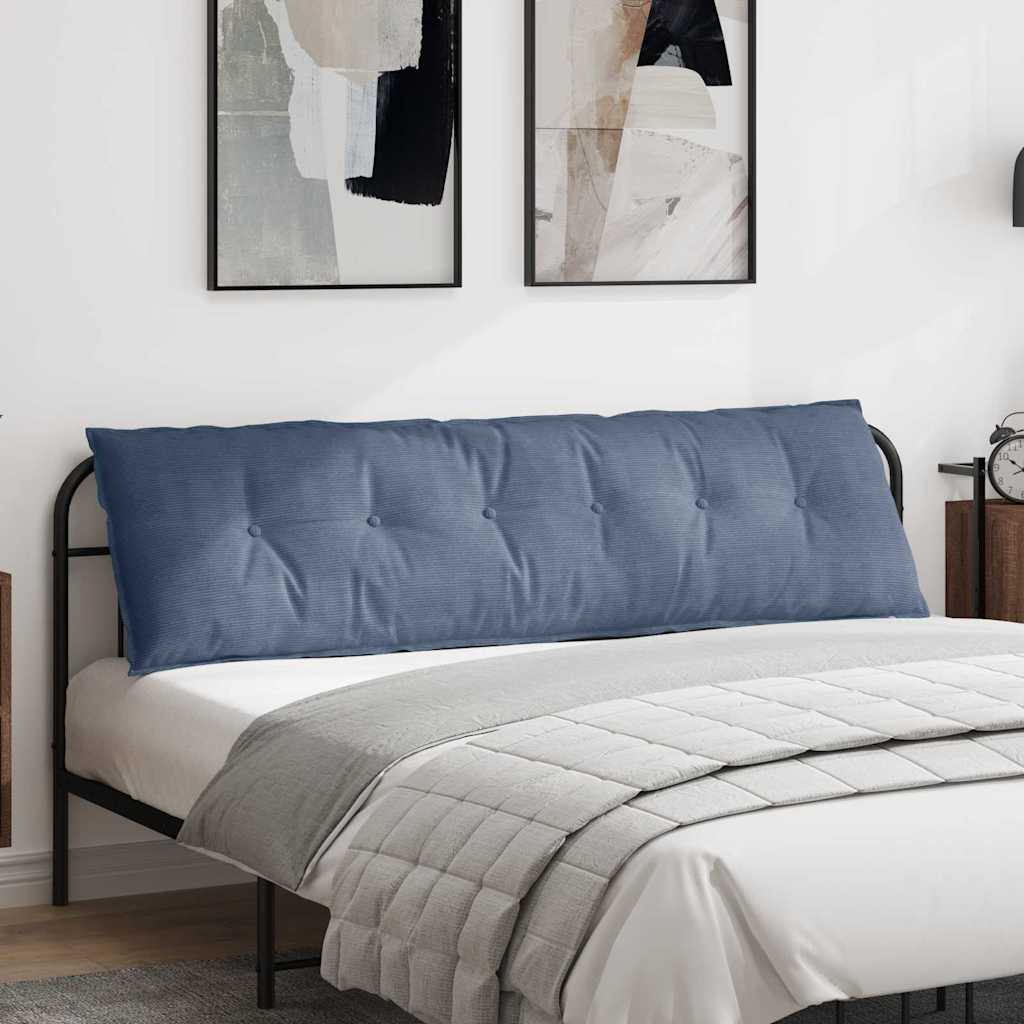 Vidaxx Rückenkissen blau 180 x 50 cm Cordstoff