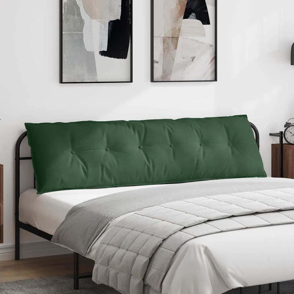 Vidaxx Rückenkissen Dschungelgrün 180 x 50 cm Cordstoff
