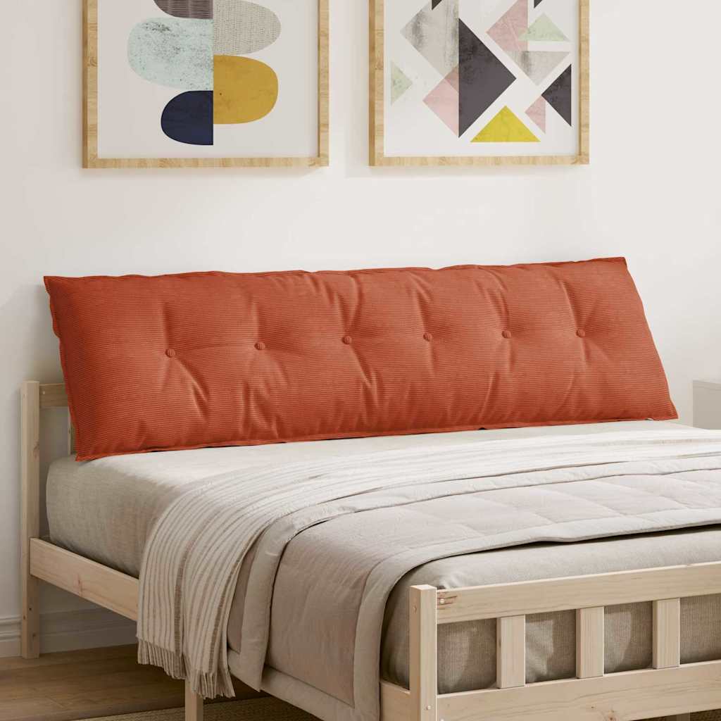 Vidaxx Rückenkissen rot-orange 180 x 50 cm Cordstoff