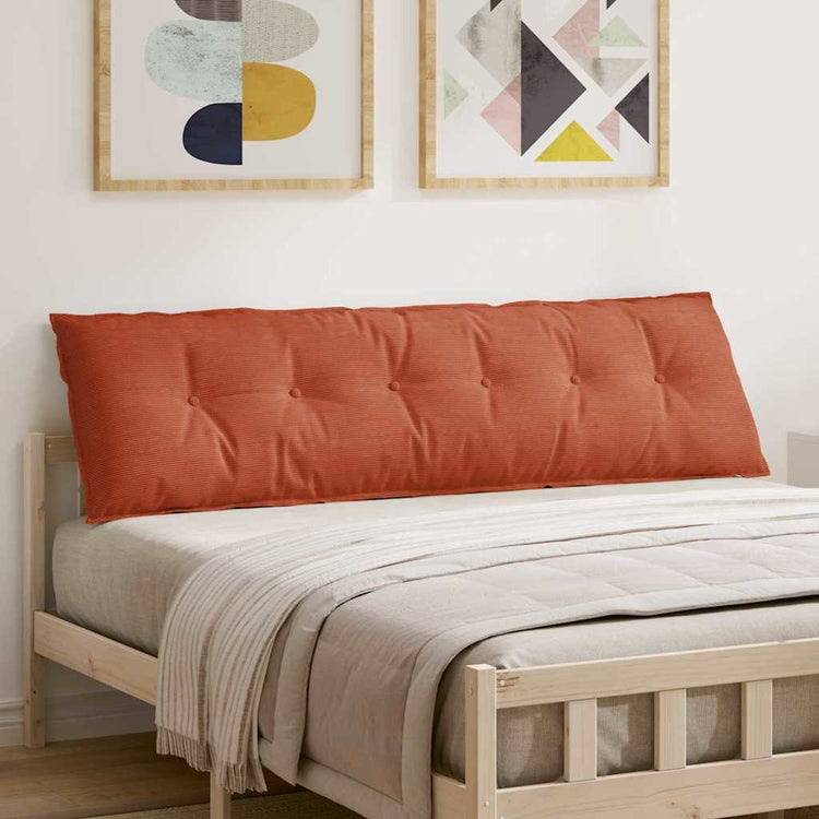 Vidaxx Rückenkissen rot-orange 180 x 50 cm Cordstoff