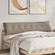 Vidaxx Rückenkissen Taupe 200 x 50 cm aus Mikrofaserstoff