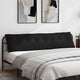 Vidaxx Rückenkissen schwarz 200 x 50 cm aus Mikrofaserstoff