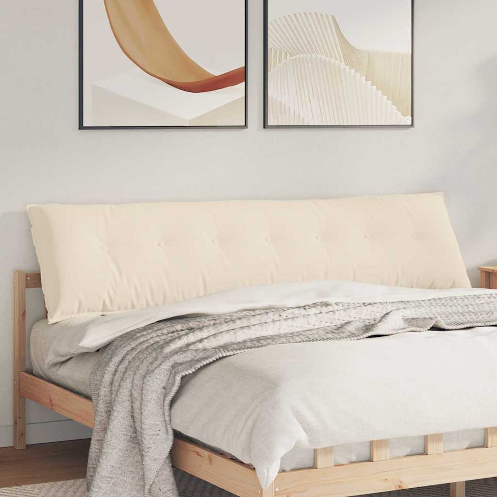 Vidaxx Rückenkissen Beige 200 x 50 cm aus Mikrofaserstoff