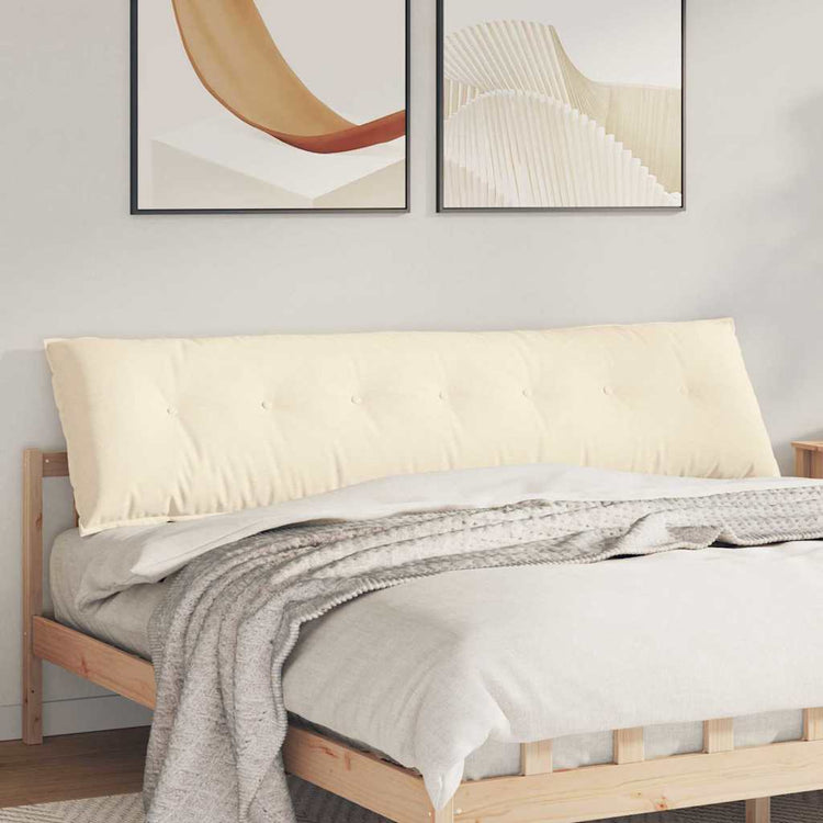 Vidaxx Rückenkissen Creme 200 x 50 cm Cordstoff