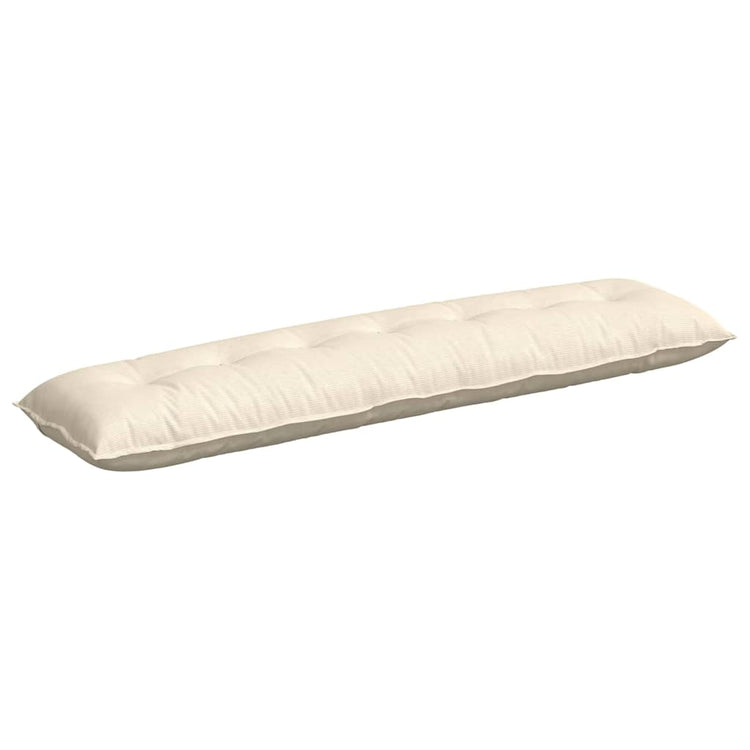 Vidaxx Rückenkissen Creme 200 x 50 cm Cordstoff
