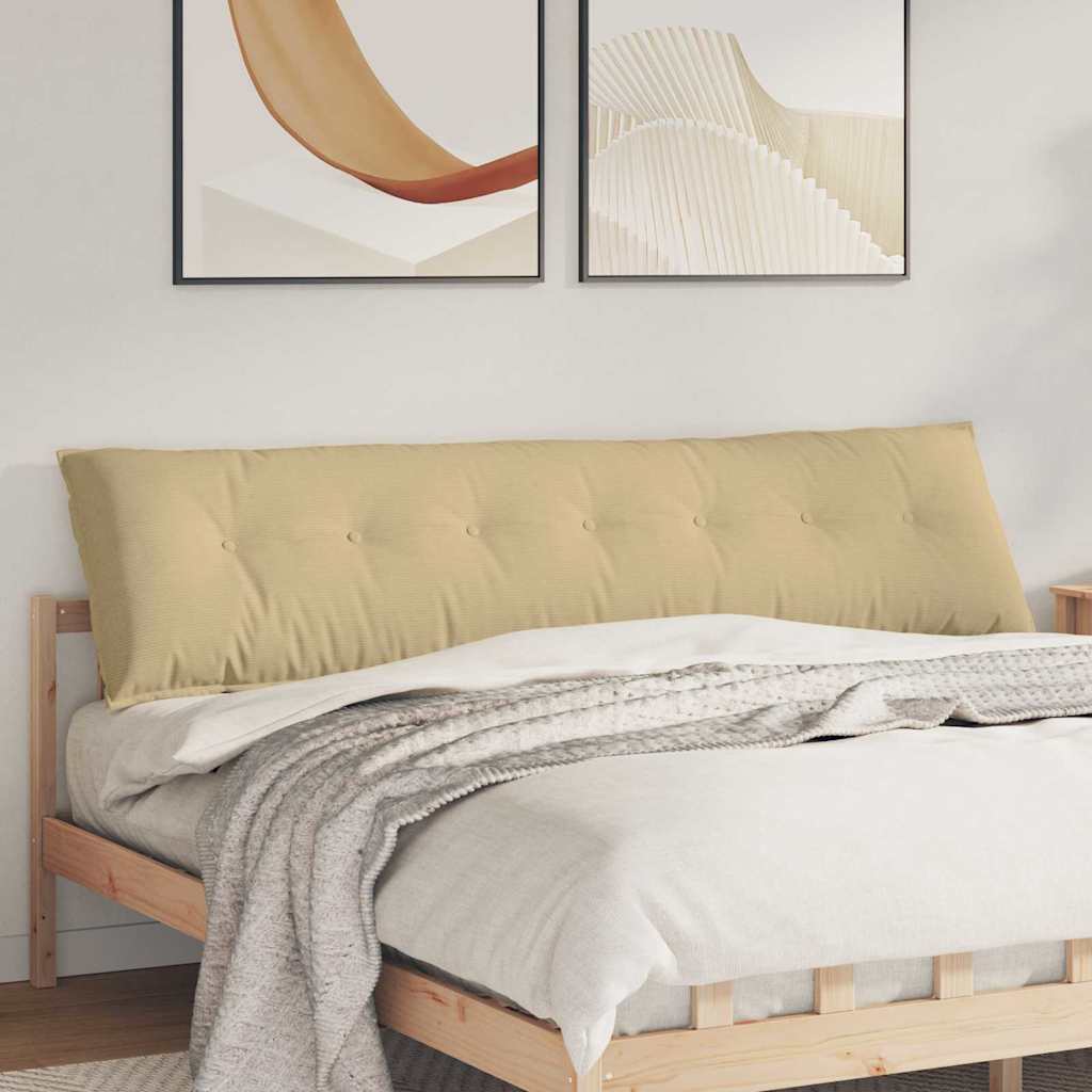 Vidaxx Rückenkissen grau grün 200 x 50 cm Cordstoff