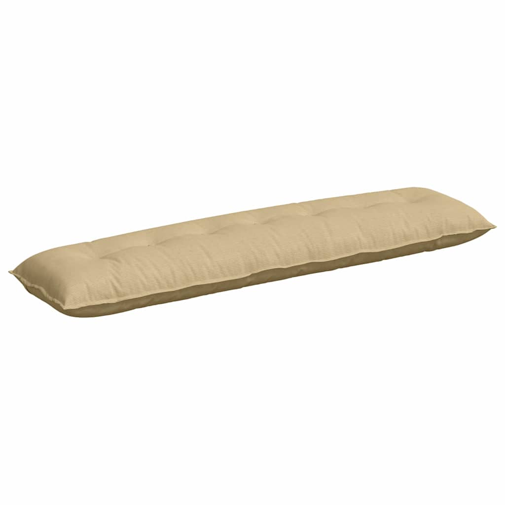 Vidaxx Rückenkissen grau grün 200 x 50 cm Cordstoff