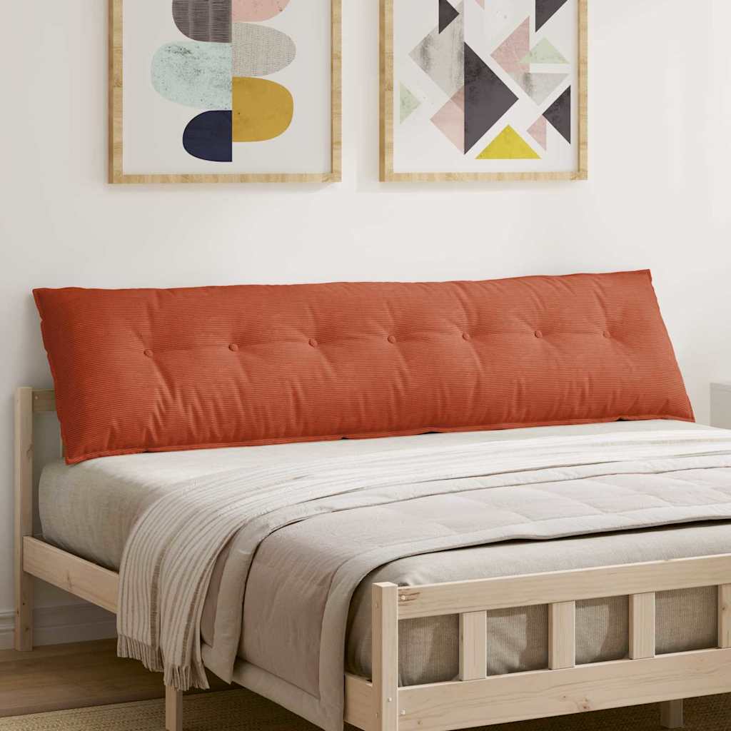 Vidaxx Rückenkissen rot-orange 200 x 50 cm Cordstoff