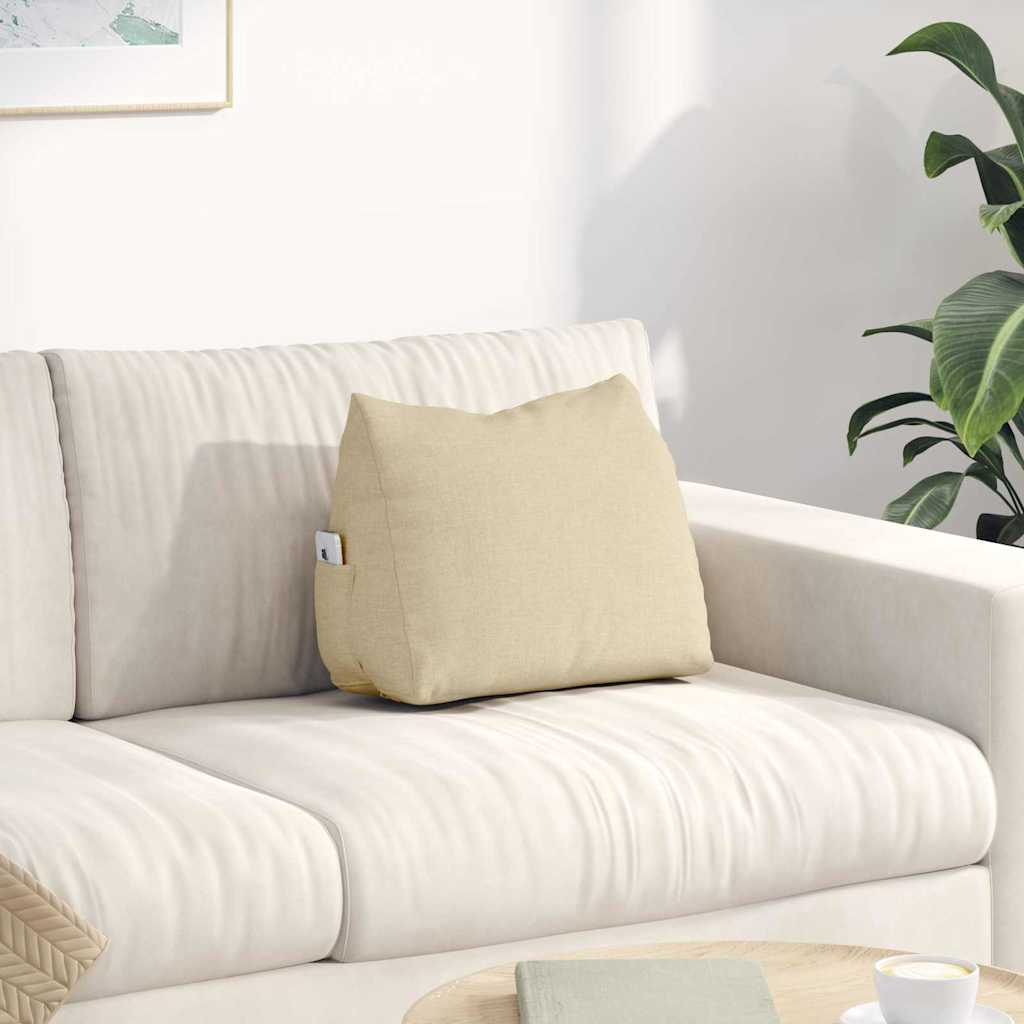 Vidaxx Rückenkissen Creme 45 x 20 x 35 cm Stoff