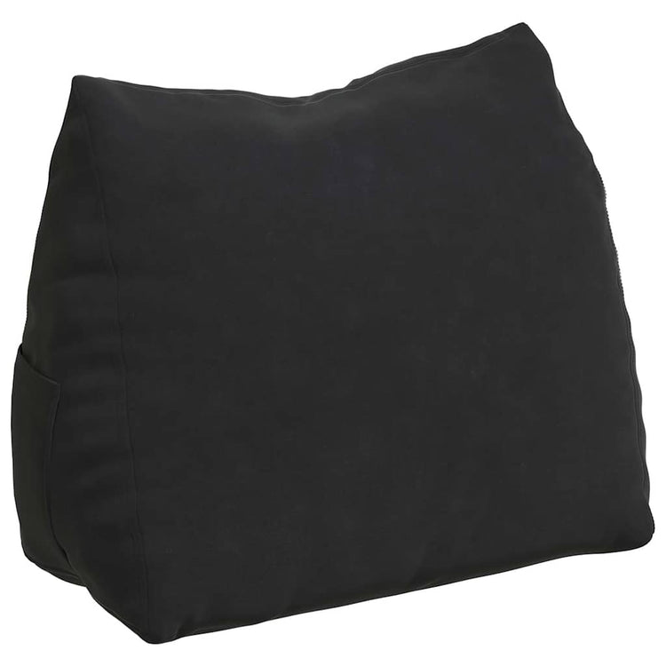 Vidaxx Rückenkissen schwarz 45 x 20 x 35 cm Cordstoff