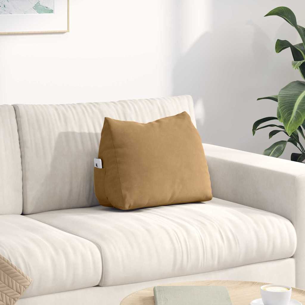Vidaxx Rückenkissen braun 45 x 20 x 35 cm Cordstoff