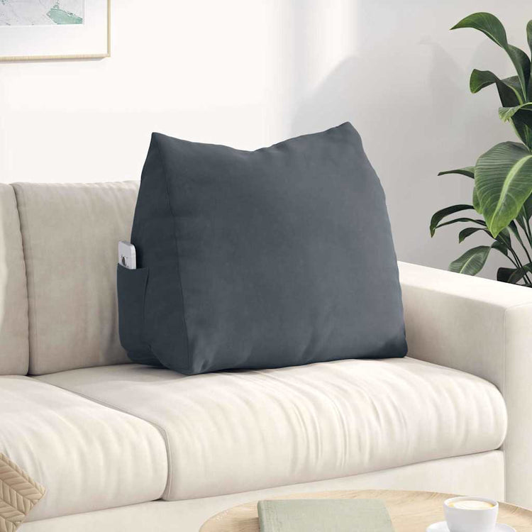 Vidaxx Rückenkissen dunkelgrau 60 x 20 x 50 cm Cordstoff