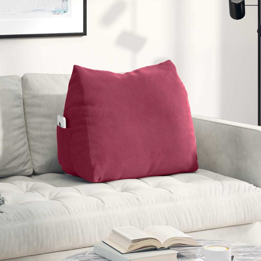 Vidaxx Rückenkissen weinrot 60 x 20 x 50 cm Cordstoff
