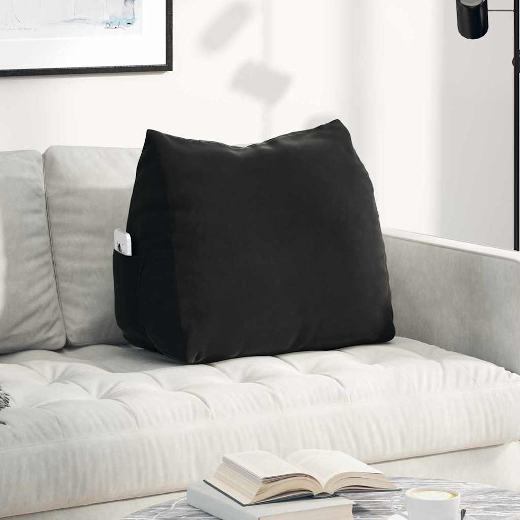 Vidaxx Rückenkissen schwarz 60 x 20 x 50 cm Cordstoff
