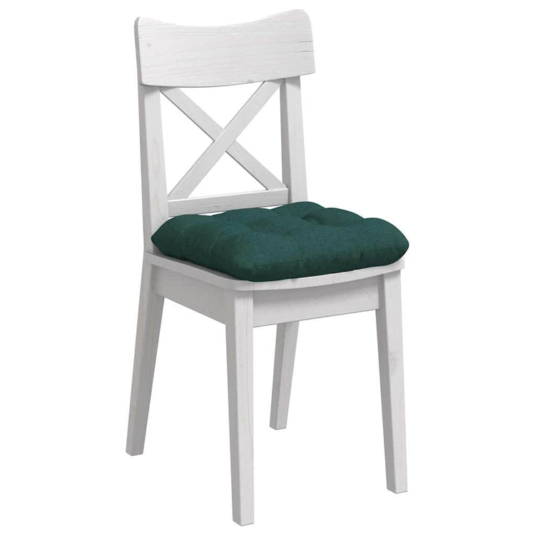 VidaXL Sitzkissen 4 Stück dunkelgrün 40 x 40 x 12 cm Stoff