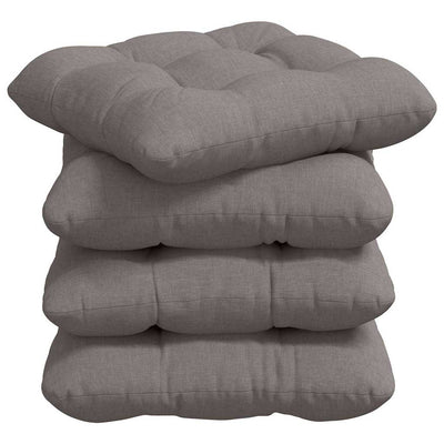 VidaXL Sitzkissen 4 Stück Taupe 40 x 40 x 12 cm Stoff