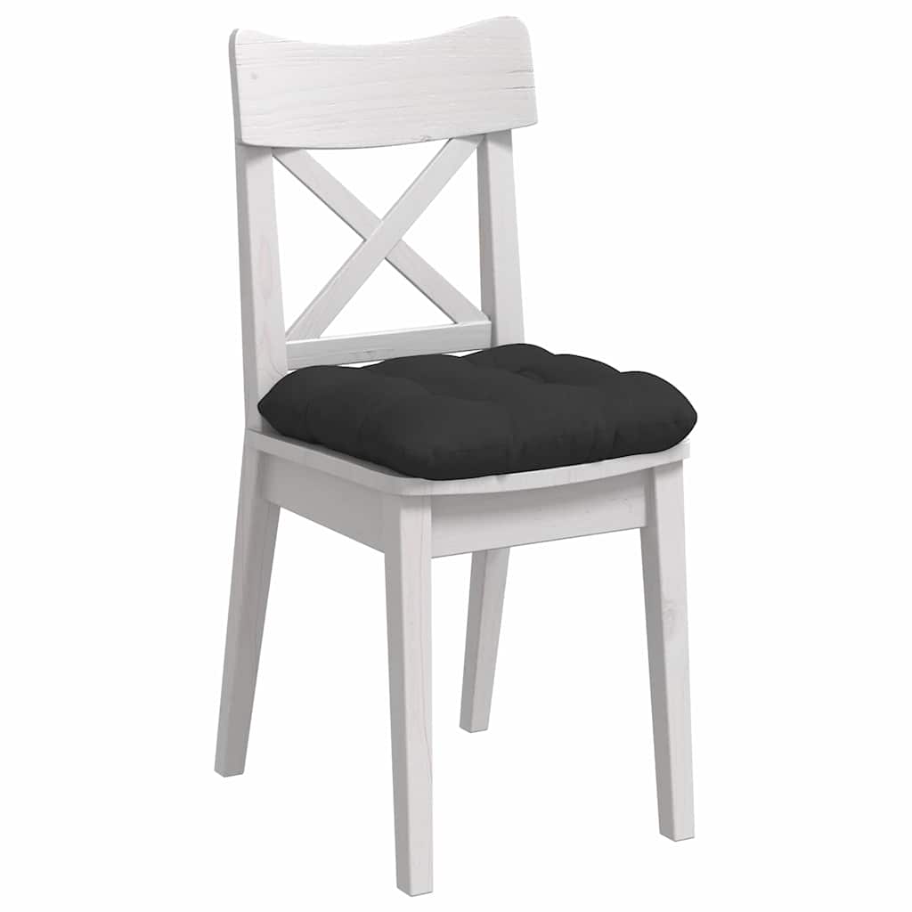 Vidaxx Sitzkissen 4 Stück schwarz 45 x 45 cm Mikrofaserstoff