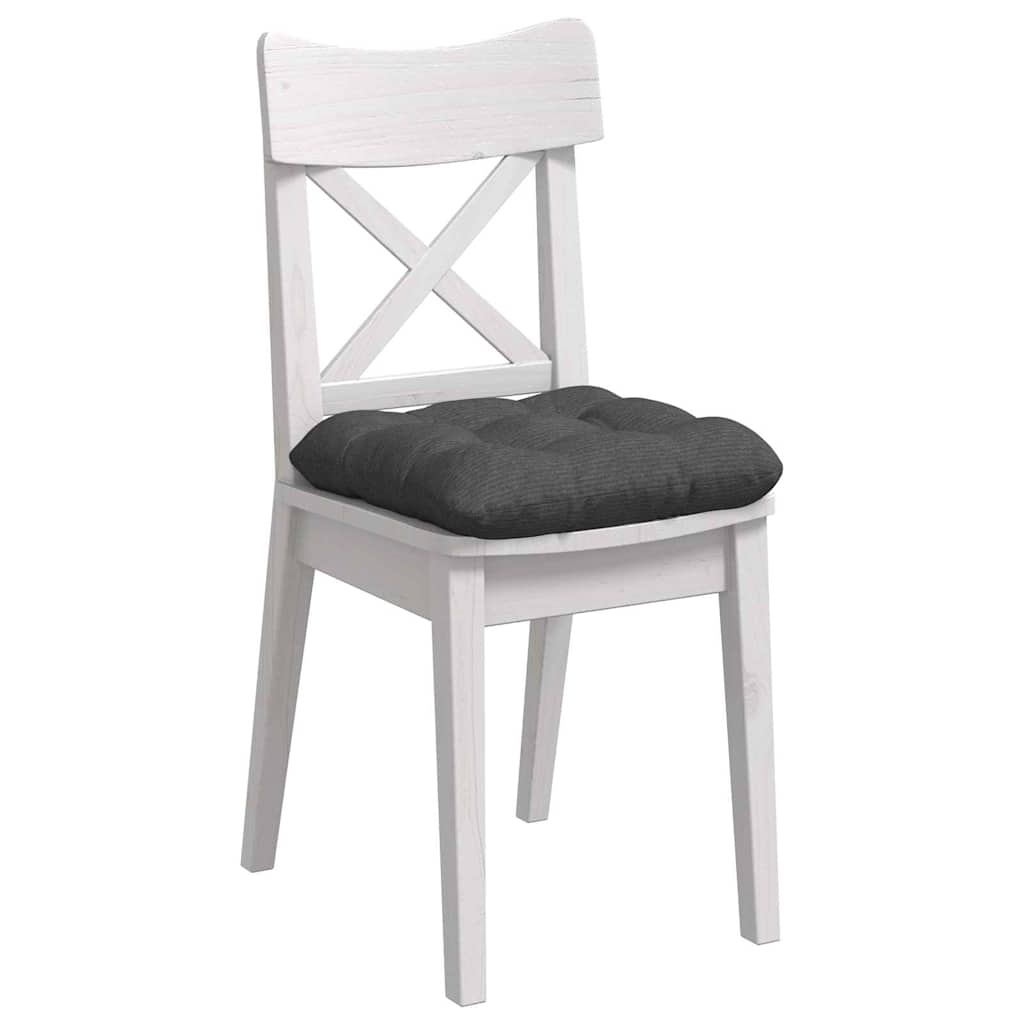 Vidaxx Sitzkissen 4 Stück dunkelgrau 45 x 45 cm Baumwollstoff